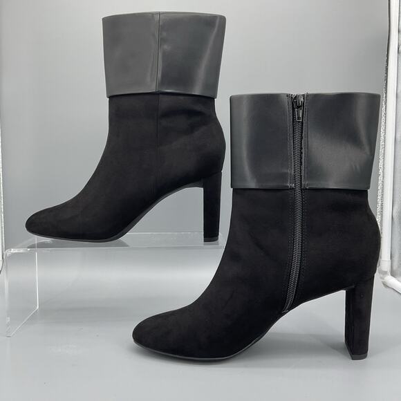 NEW Alfani Women’s Ajojo Mixed Media Booties Black Size 8.5M - Picture 2 of 10